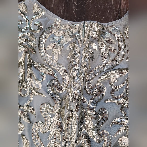 Mac Duggal Long Formal Evening green Dress size 16 - Picture 4 of 12